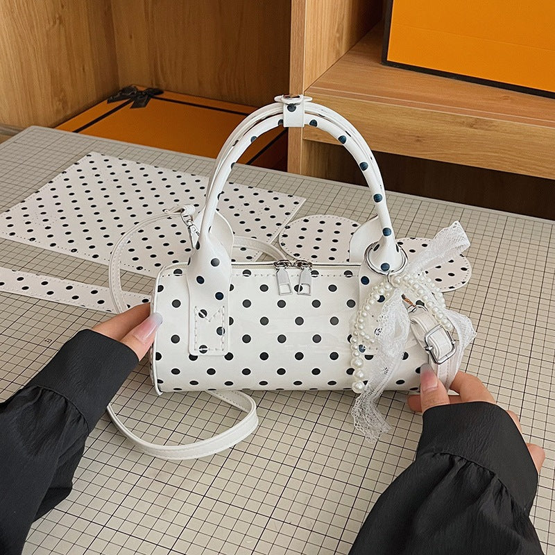 DIY Polka Dot PU Leather Handbag Kit | Beginner-Friendly Mini Tote & Crossbody Purse Craft Set with Video Tutorial