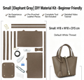 DIY Leather Bucket Bag Kit for Beginners – Genuine Leather Handbag Making Set with Video Tutorial & Complete Materials