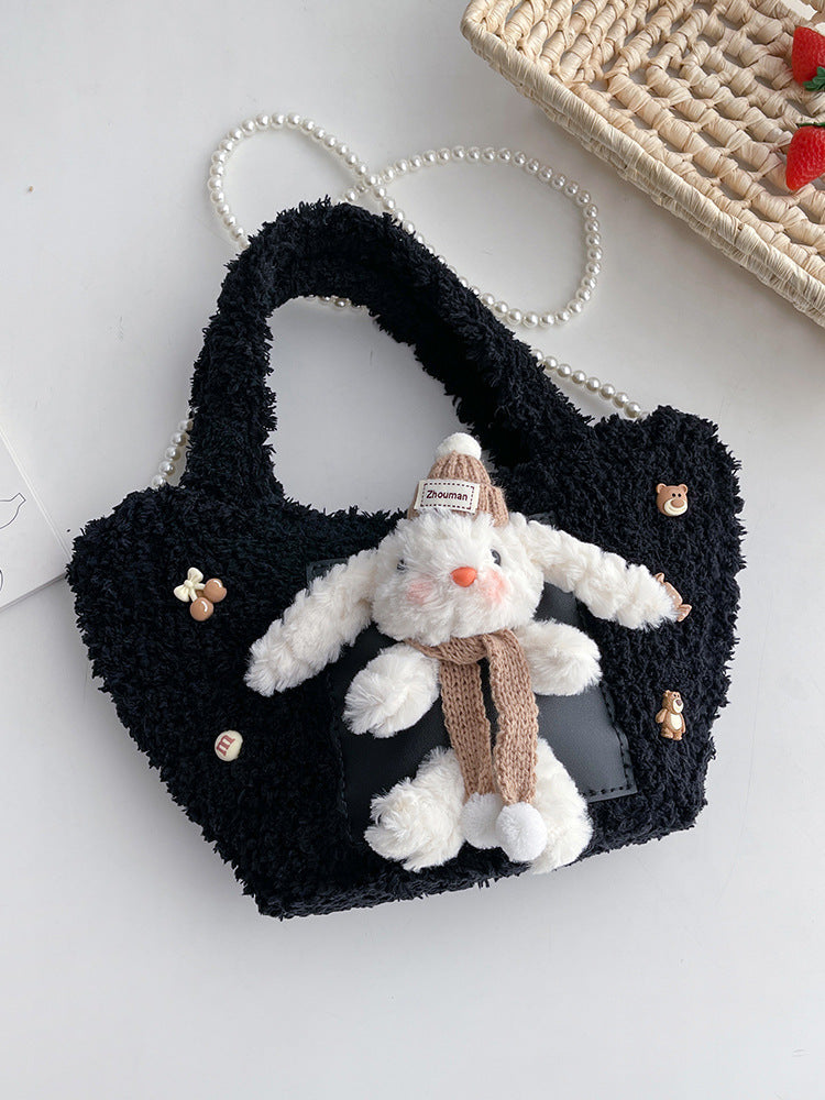 DIY Plush Woven Shoulder Bag Kit for Beginners | Handmade Crossbody Tote Bag Craft Set with Video Tutorial