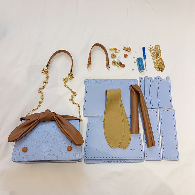 DIY PU Shoulder Bag Kit – Beginner-Friendly 8-Minute Handmade Craft Set | Pre-Cut Materials | Crossbody & Shoulder Bag Gift for Women