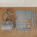 DIY PU Leather Handbag Kit for Beginners – Pre-Cut Crossbody & Handheld Sewing Kit with Video Tutorial, Elegant Small Tote Craft Set