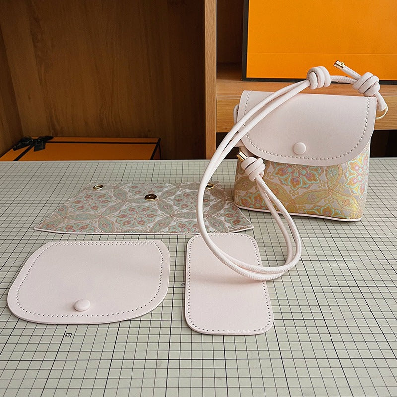 DIY PU Leather Handbag Kit | Beginner-Friendly Crossbody & Handheld Purse Craft Set with Video Tutorial