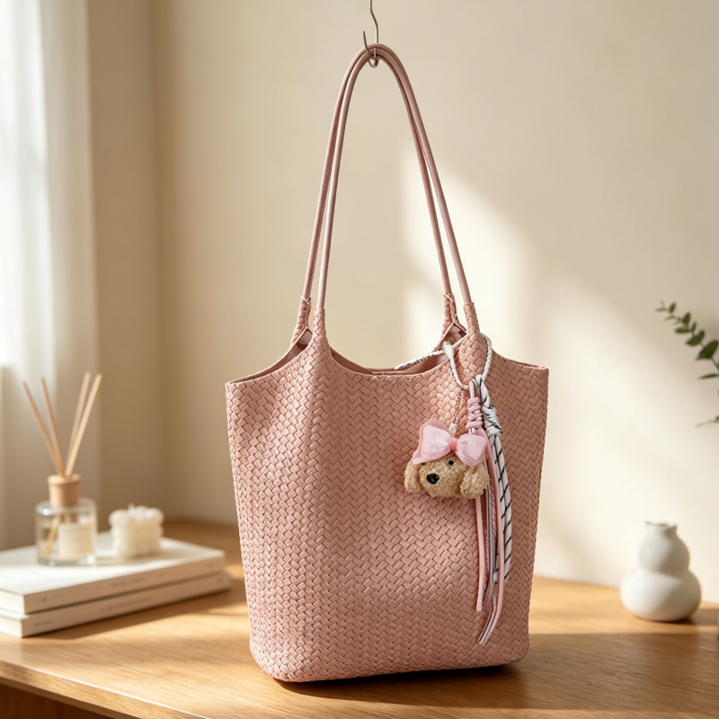 DIY Woven Shoulder Bag Kit for Beginners, Handmade PU Leather Crossbody Bag Making Kit, Creative Sewing Craft Gift for Women