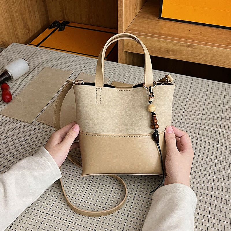 DIY Leather Handbag Kit – Beginner-Friendly 8-Minute Craft Set | Pre-Cut & Pre-Processed Materials | Handmade Crossbody/Shoulder Tote Bag Gift Set