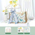 DIY Canvas Tote Bag Decorating Kit with Printed Scarf | Handmade Craft Gift Set for Adults & Kids | Personalized Tote Bag DIY Kit