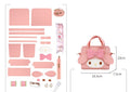 DIY Shoulder Bag Kit for Beginners – Pre-Cut PU Leather Handbag Craft Set with Video Tutorial, Crossbody Tote Purse Making Kit