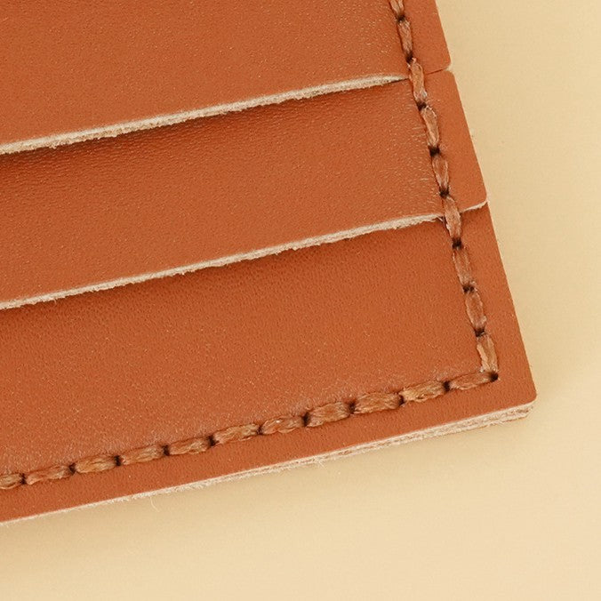 DIY Leather Wallet Kit – Handmade Cowhide Bifold Wallet Craft Set for Beginners with Video Tutorial (Compact Card & Cash Holder)