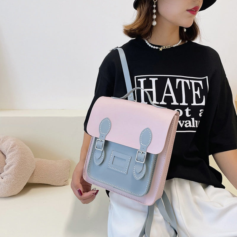 DIY PU Leather Backpack Kit for Beginners – Handmade Convertible Shoulder Bag with Pre-Cut Pieces & Video Tutorial