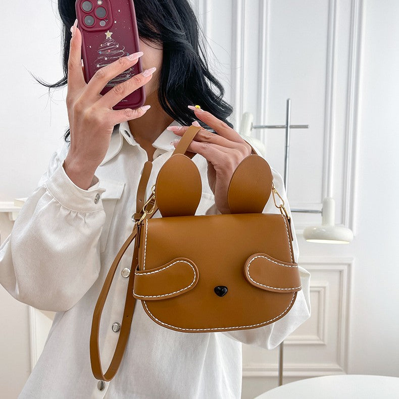 DIY PU Leather Crossbody Bag Kit for Beginners – Handmade Shoulder Purse Sewing Kit with Pre-Cut Pieces & Video Tutorial