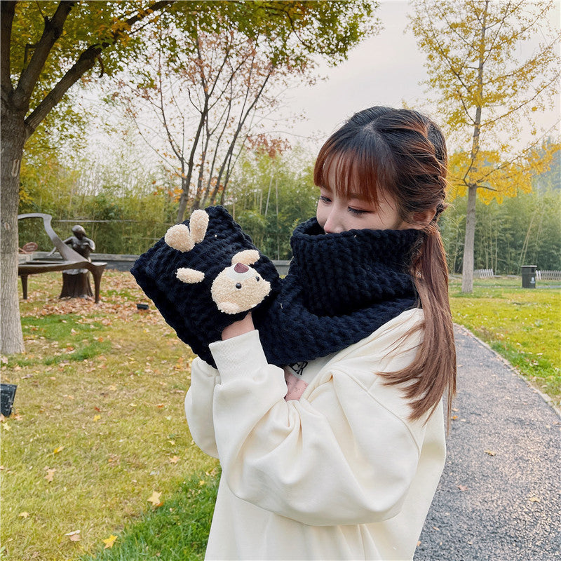 DIY Knitted Scarf Kit for Beginners – Complete Yarn Craft Set with Video Tutorial, Handmade Gift Scarf, Easy Sewing & Weaving Kit