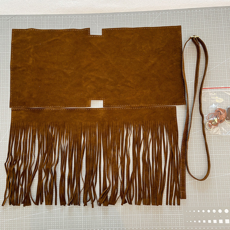 DIY PU Leather Shoulder Bag Kit for Beginners | Handmade Crossbody Bag Craft Set with Video Tutorial | Gift Making Kit
