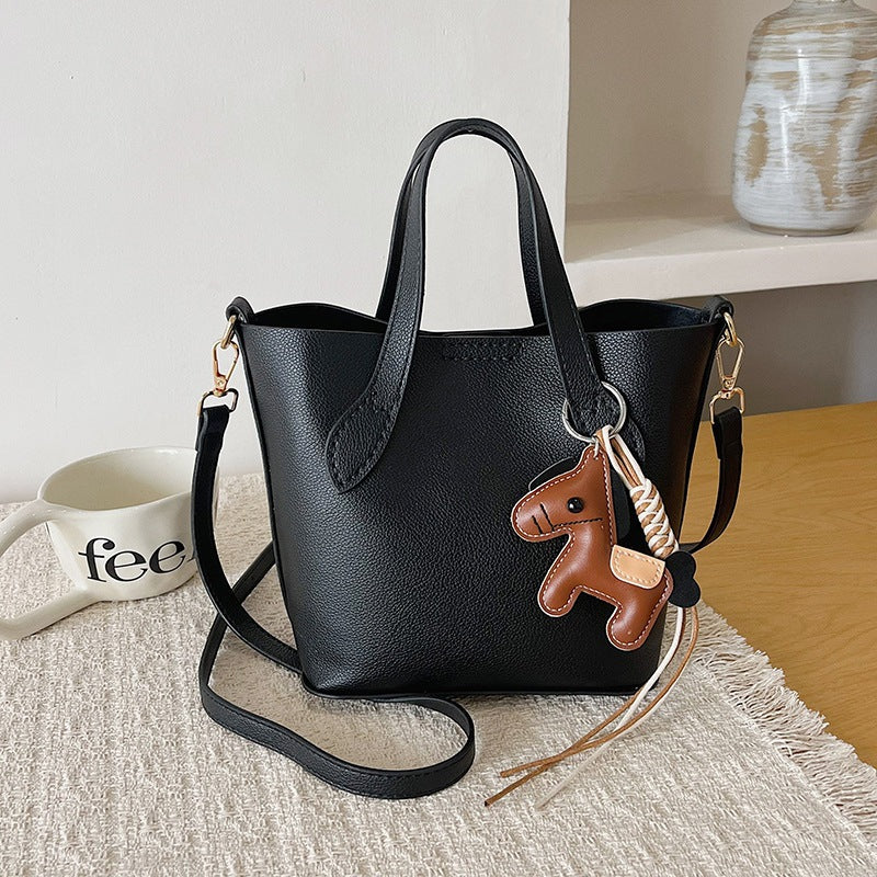 DIY Horse Handbag Kit for Beginners | PU Leather Tote Bag Sewing Craft Kit with Video Tutorial | Handmade Crossbody & Shoulder Bag DIY Set