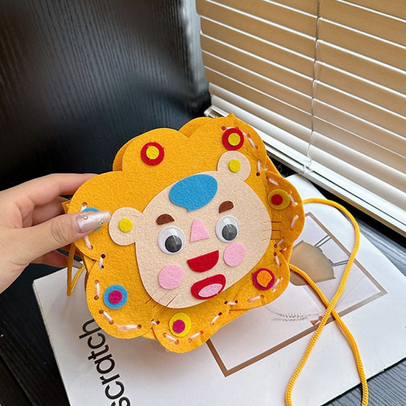 DIY Felt Mini Handbag Kit – Handmade Crossbody & Tote Bag Craft Kit for Beginners with Video Tutorial (24 Styles Available)
