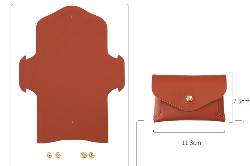 DIY Leather Card Holder Kit | Beginner Friendly Cowhide Wallet Craft Set with Video Tutorial