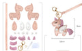 DIY Leather Unicorn Keychain Kit – Handmade Cute Unicorn Charm Craft Set with Video Tutorial
