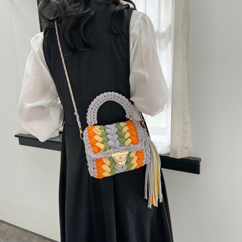 DIY Cotton Crossbody Bag Kit for Beginners | Handmade Shoulder & Tote Bag Sewing Craft Set with Video Tutorial