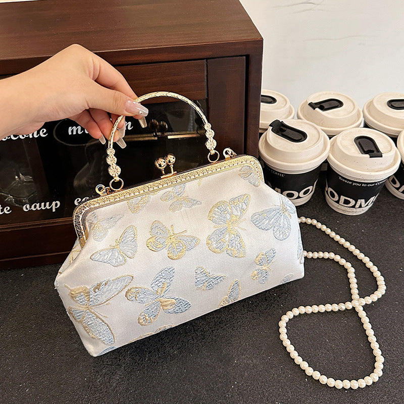 DIY Embroidered Crossbody Bag Kit for Beginners – Handmade Shoulder Handbag Sewing Kit with Pre-Cut Materials & Video Tutorial