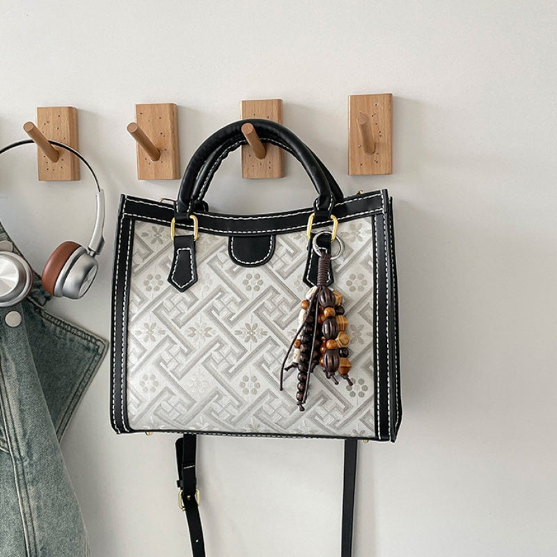 DIY PU Leather Handbag Kit with Shoulder Strap | Beginner Friendly Handmade Tote Bag Craft Set with Video Tutorial