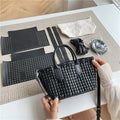 DIY Handmade PU Leather Tote Bag Kit for Beginners | Easy Sewing Crossbody Shoulder Handbag with Video Tutorial Gift Set