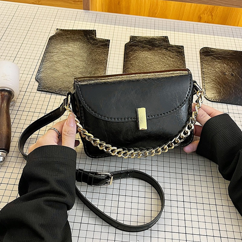 DIY PU Leather Crossbody Bag Kit – Handmade Mini Shoulder Bag Craft Kit for Beginners with Video Tutorial (Top Handle Purse)