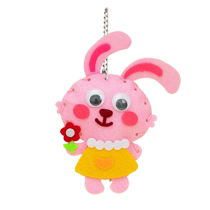 DIY Kids Sewing Craft Kit | Educational Felt Hanging Ornament Set | Montessori Early Learning Hand-Sewing Toy for Children