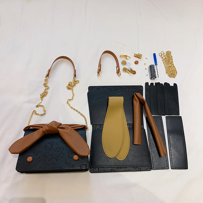 DIY PU Shoulder Bag Kit – Beginner-Friendly 8-Minute Handmade Craft Set | Pre-Cut Materials | Crossbody & Shoulder Bag Gift for Women