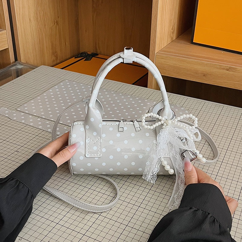 DIY Polka Dot PU Leather Handbag Kit | Beginner-Friendly Mini Tote & Crossbody Purse Craft Set with Video Tutorial