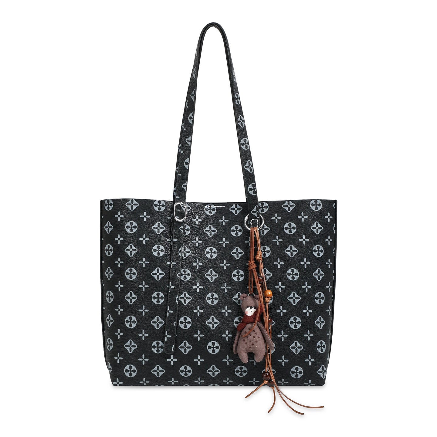 DIY PU Leather Tote Bag Kit for Beginners – Handmade Shoulder Bag Sewing Kit with Pre-Cut Pieces & Video Tutorial