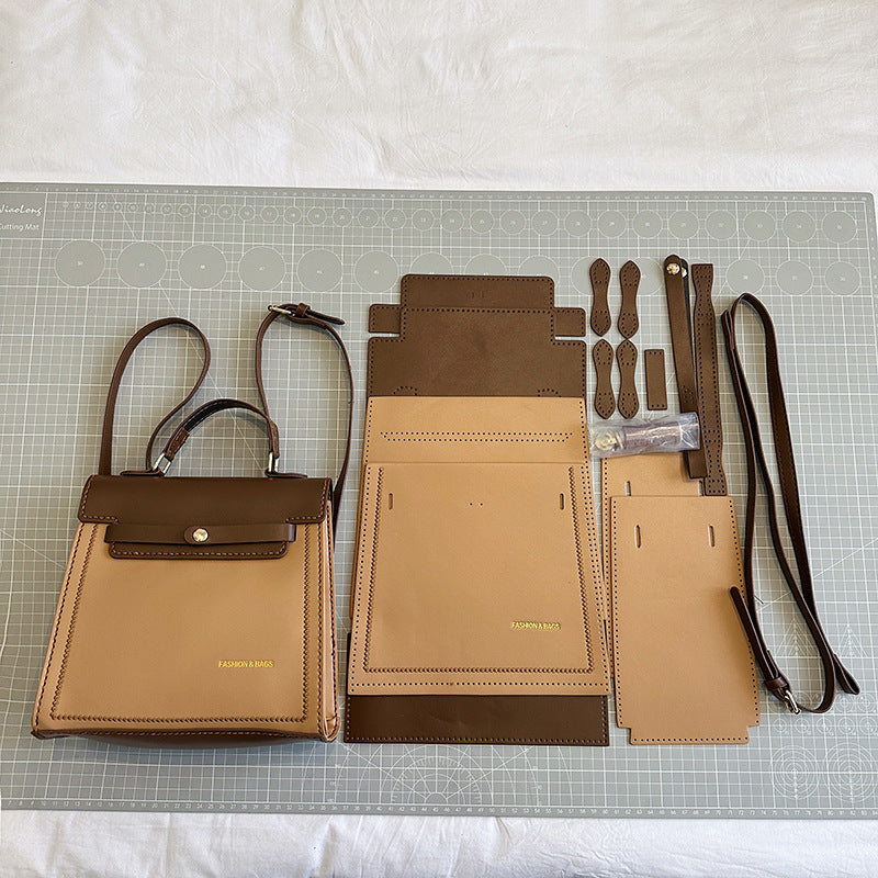 DIY PU Leather Backpack Kit for Beginners | Handmade Convertible Backpack, Crossbody & Handbag Sewing Kit with Video Tutorial