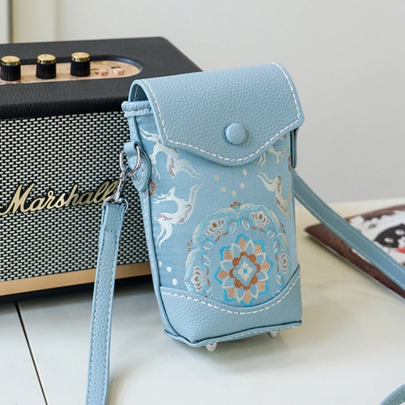 DIY Phone Crossbody Bag Kit – Beginner PU Leather Sewing Kit for Women