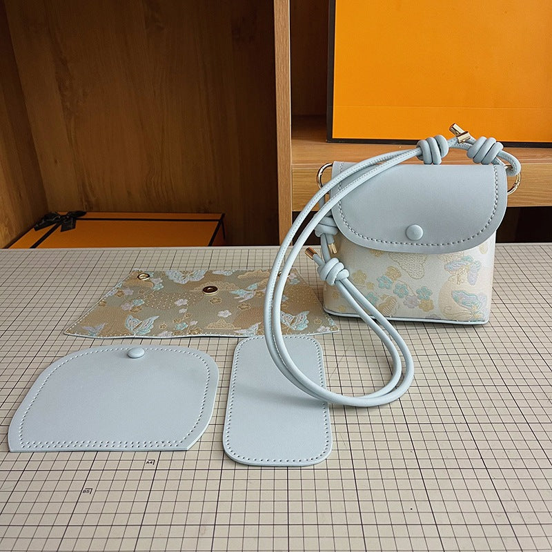 DIY PU Leather Handbag Kit | Beginner-Friendly Crossbody & Handheld Purse Craft Set with Video Tutorial