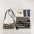 DIY Minimalist PU Shoulder Bag Kit – Beginner-Friendly 8-Minute Handmade Craft Set | Pre-Cut Materials | Black & White Crossbody Bag Gift for Women