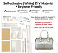 DIY Leather Shoulder Bag Kit for Beginners – Handmade Crossbody Bag Making Kit