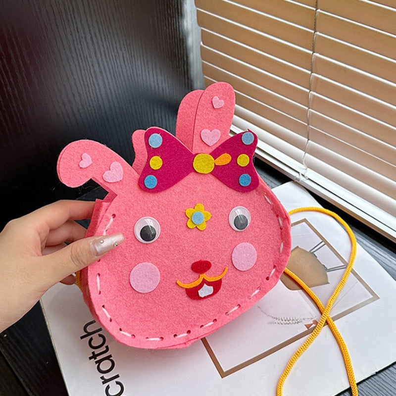 DIY Felt Mini Handbag Kit – Handmade Crossbody & Tote Bag Craft Kit for Beginners with Video Tutorial (24 Styles Available)