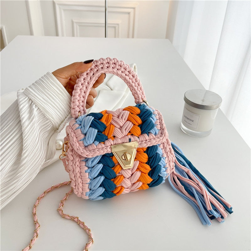 DIY Cotton Crossbody Bag Kit for Beginners | Handmade Shoulder & Tote Bag Sewing Craft Set with Video Tutorial