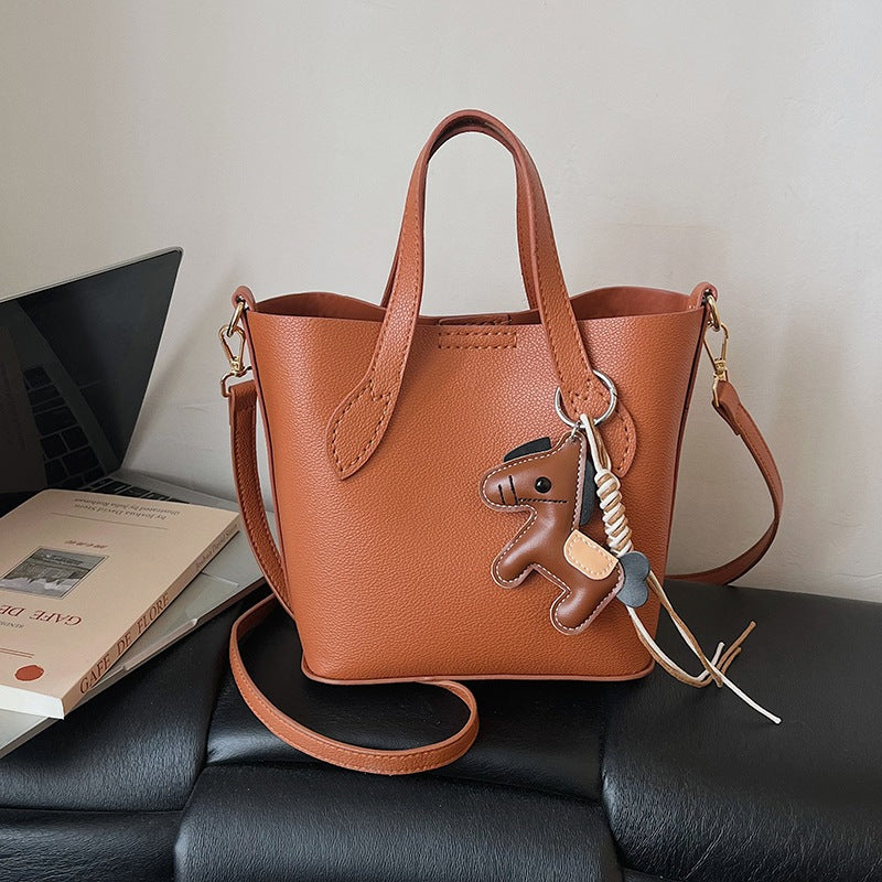 DIY Horse Handbag Kit for Beginners | PU Leather Tote Bag Sewing Craft Kit with Video Tutorial | Handmade Crossbody & Shoulder Bag DIY Set