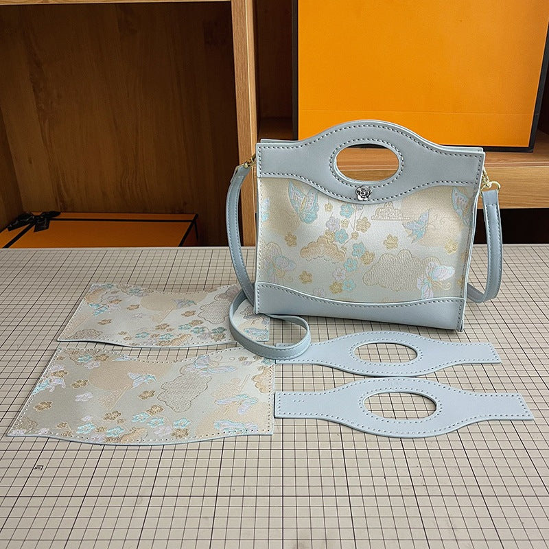DIY PU Leather Shoulder Bag Kit | Beginner-Friendly Crossbody Handbag Craft Set with Video Tutorial