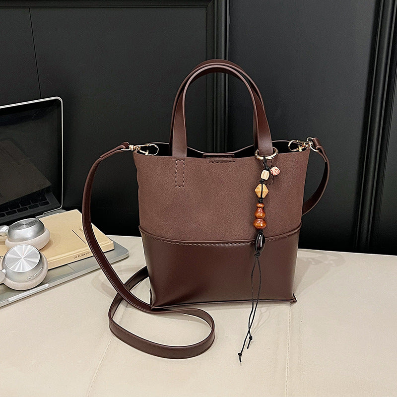 DIY Suede Shoulder Bag Kit for Beginners – Handmade Crossbody & Handbag Sewing Kit with Pre-Cut Materials and Video Tutorial
