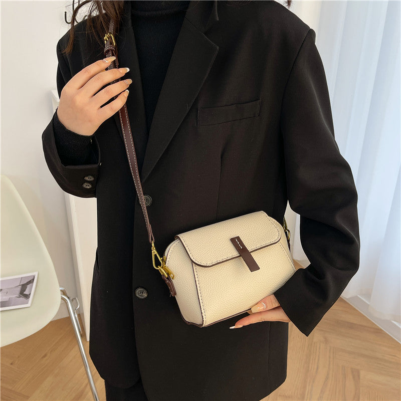 DIY PU Leather Shoulder Bag Kit for Beginners – Handmade Crossbody Purse Sewing Kit with Pre-Cut Materials & Video Tutorial