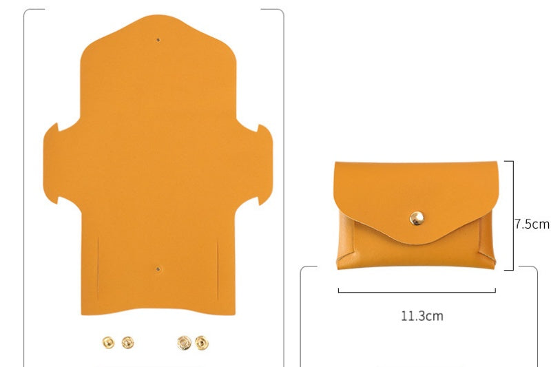 DIY Leather Card Holder Kit | Beginner Friendly Cowhide Wallet Craft Set with Video Tutorial
