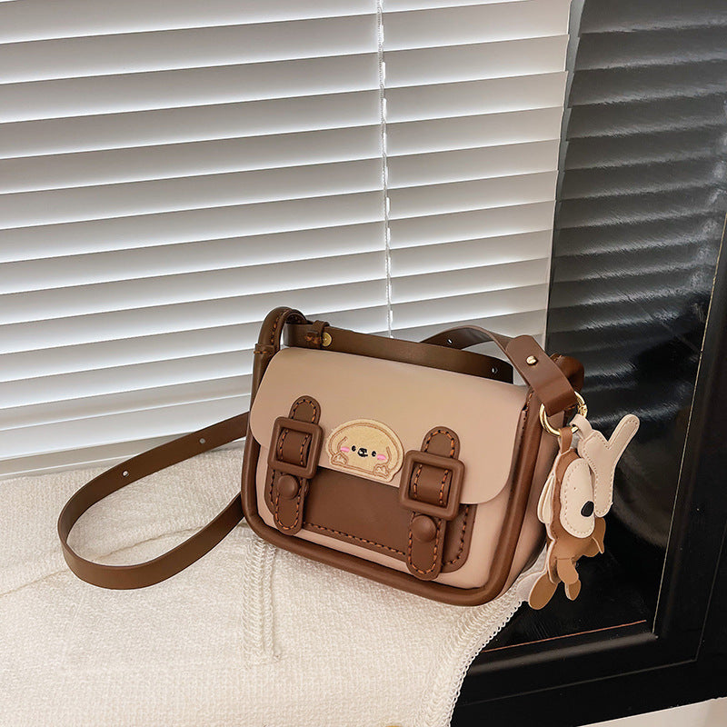 DIY PU Leather Crossbody Bag Kit for Beginners – Pre-Cut & Pre-Punched Sewing Craft Set with Video Tutorial, Handmade Gift Bag Kit