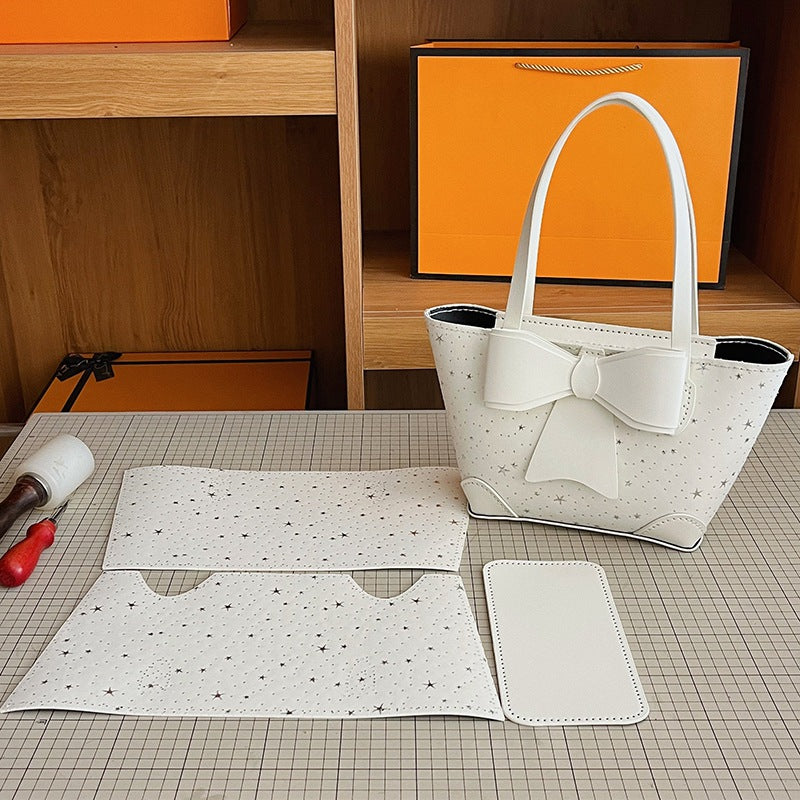 DIY PU Leather Handbag Kit | Beginner-Friendly Large Tote Bag Craft Set with Video Tutorial
