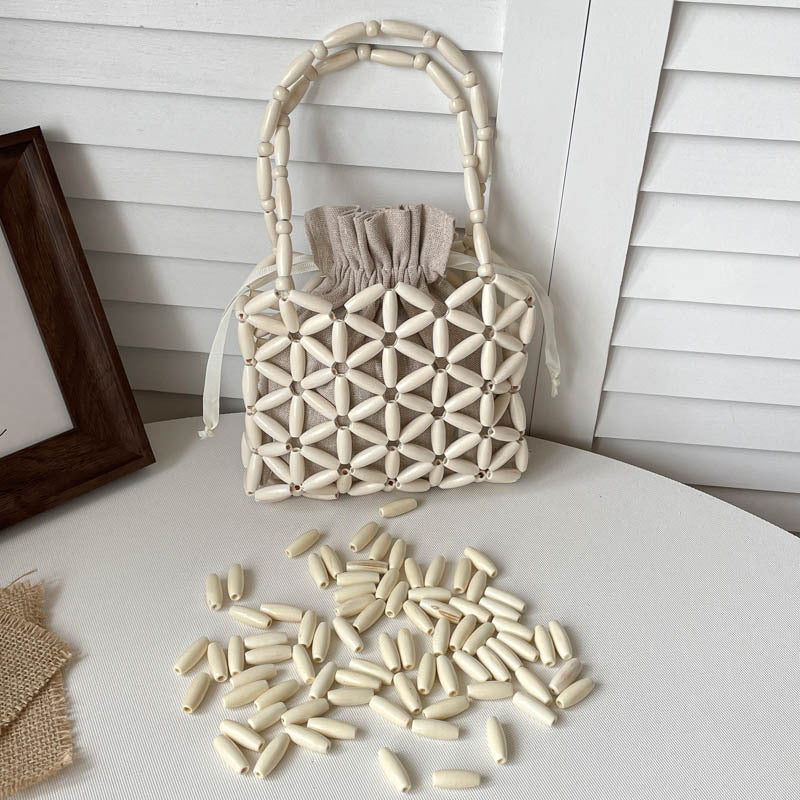 DIY Wooden Beaded Handbag Kit | Beginner-Friendly Handmade Shoulder Bag Craft Set with Video Tutorial