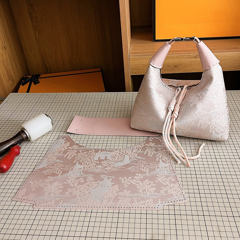 DIY Handmade PU Tote Bag Kit – Beginner Craft Set with Video Tutorial (4 Colors)