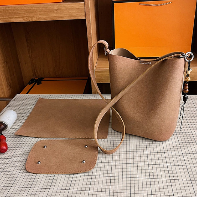 DIY Suede Tote Bag Kit for Beginners | Handmade Crossbody Shoulder Handbag Sewing Kit with Video Tutorial