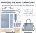 DIY Leather Bag Kit – Beginner Top-Grain Cowhide Crossbody & Shoulder Bag