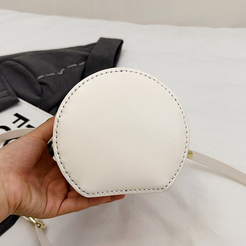 DIY PU Leather Bucket Bag Kit for Beginners – Handmade Shoulder & Crossbody Bag Sewing Kit with Pre-Cut Materials and Video Tutorial