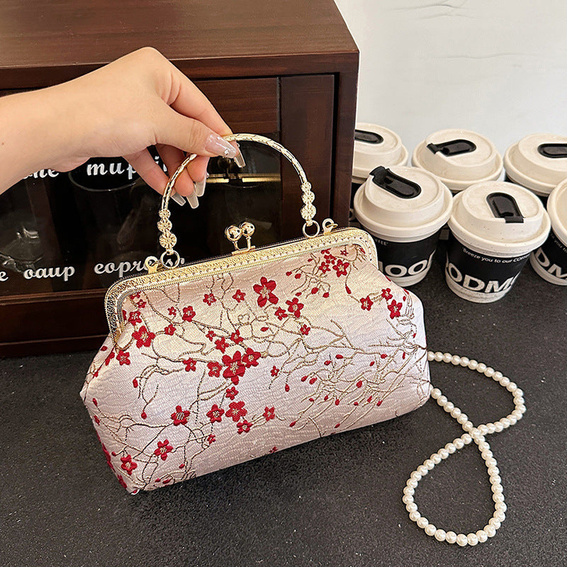 DIY Embroidered Crossbody Bag Kit for Beginners – Handmade Shoulder Handbag Sewing Kit with Pre-Cut Materials & Video Tutorial