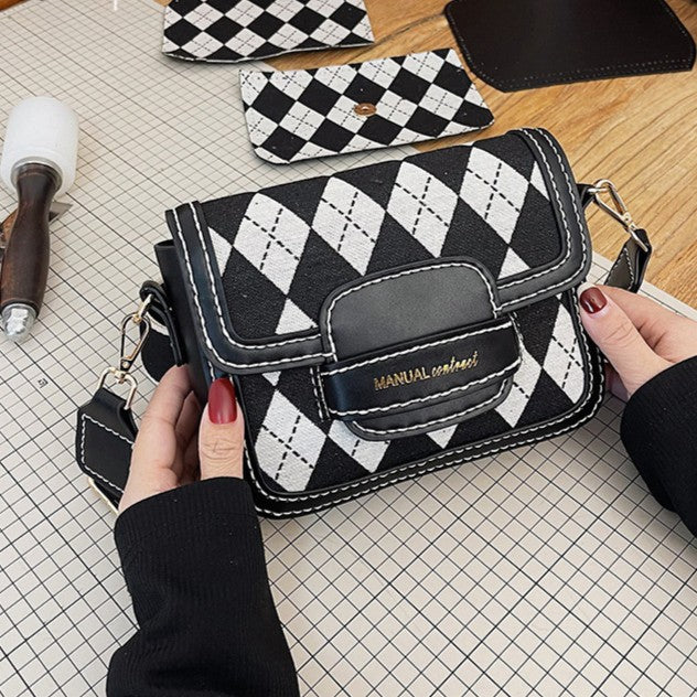 DIY PU Leather Shoulder Bag Kit for Beginners – Pre-Cut & Pre-Punched Crossbody Purse with Video Tutorial