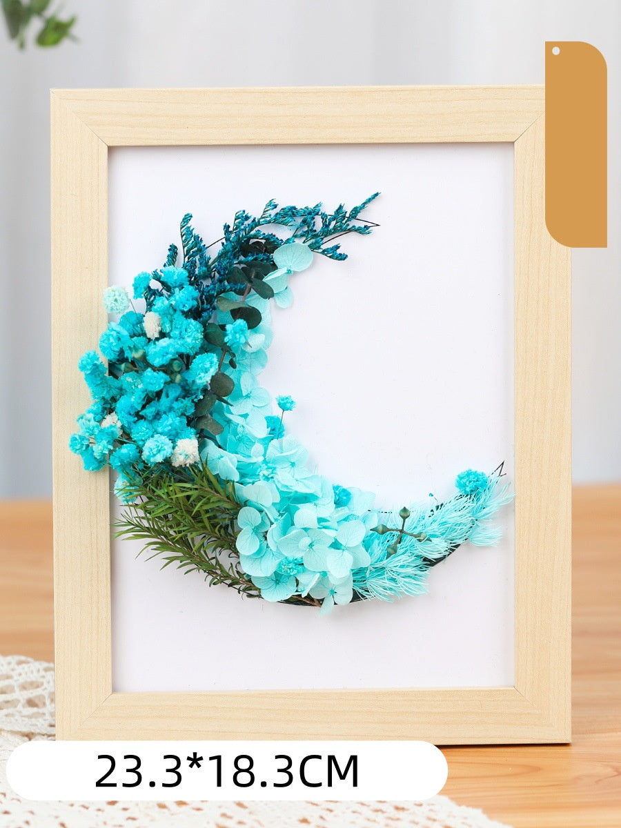 DIY Dried Flower Photo Frame Kit | Natural Preserved Flower Craft Set with Wooden Frame | Handmade Home Decor & Gift for Mother’s Day